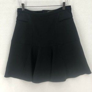 Project Gravitas Short Skirt Size 10 Navy Blue Flared Lined Drop Waist NY USA